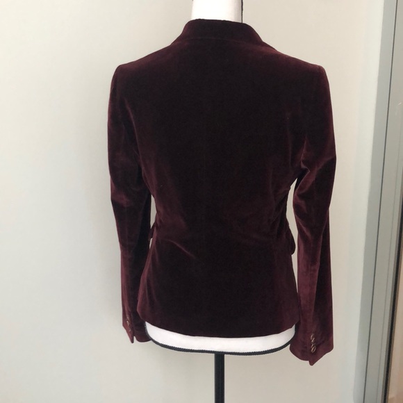 Tagliatore Burgundy Velvet Blazer - Picture 3 of 7